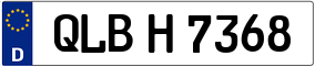 Trailer License Plate